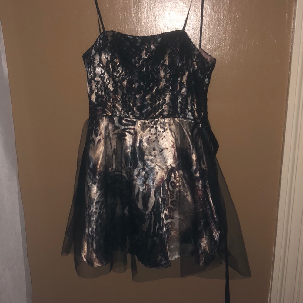 Strapless deb dress